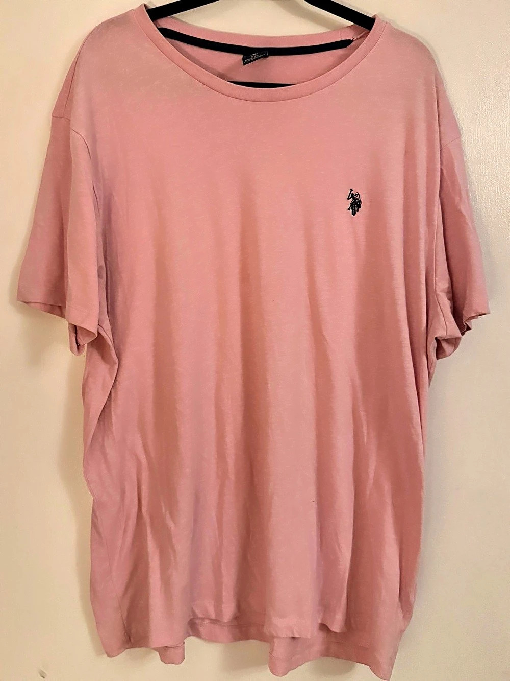 U.S. Polo Assn. Men's Short Sleeve Crewneck T-Shirt Pink XXL
